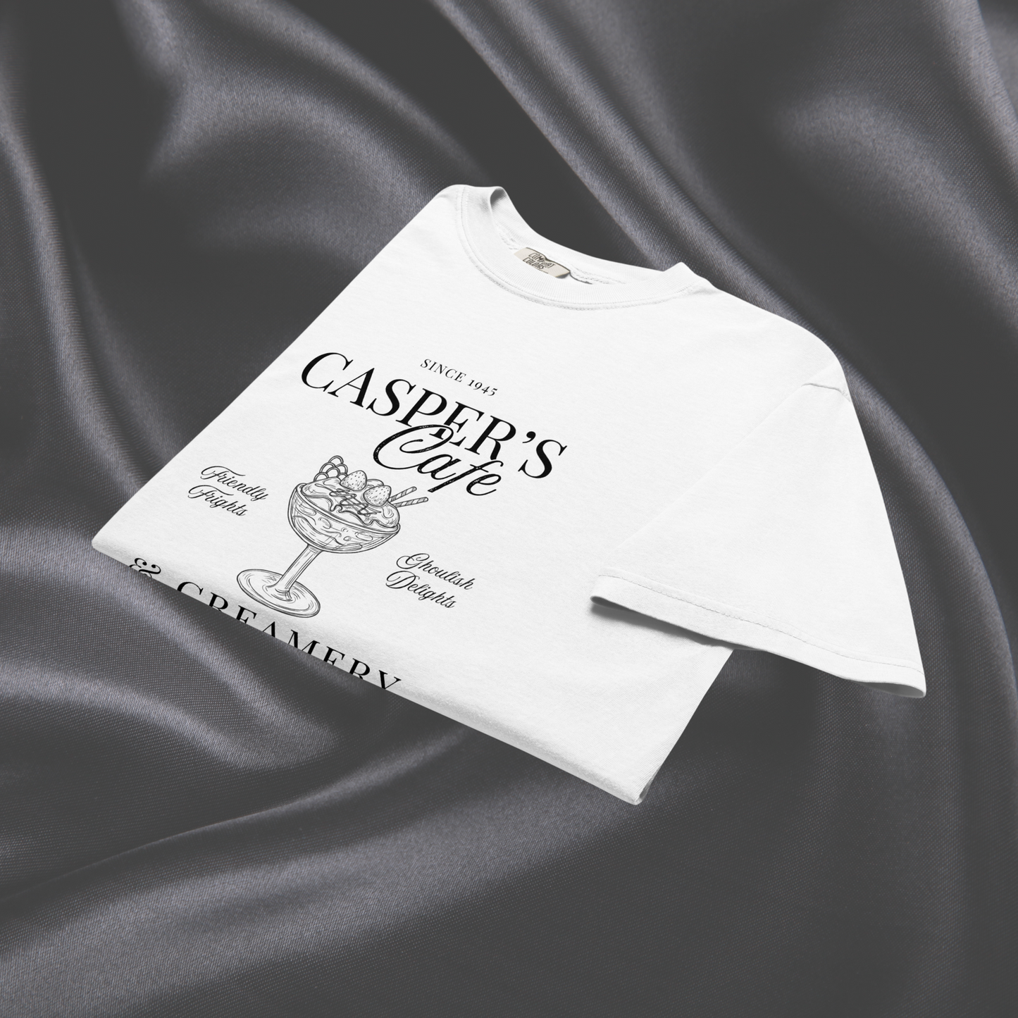 Casper's Cafe Comfort Colors Tee | White