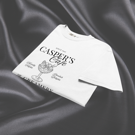 Casper's Cafe Comfort Colors Tee | White