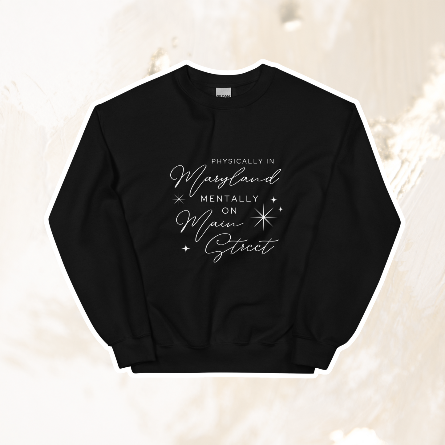 Mentally on Main MD Crewneck | Black