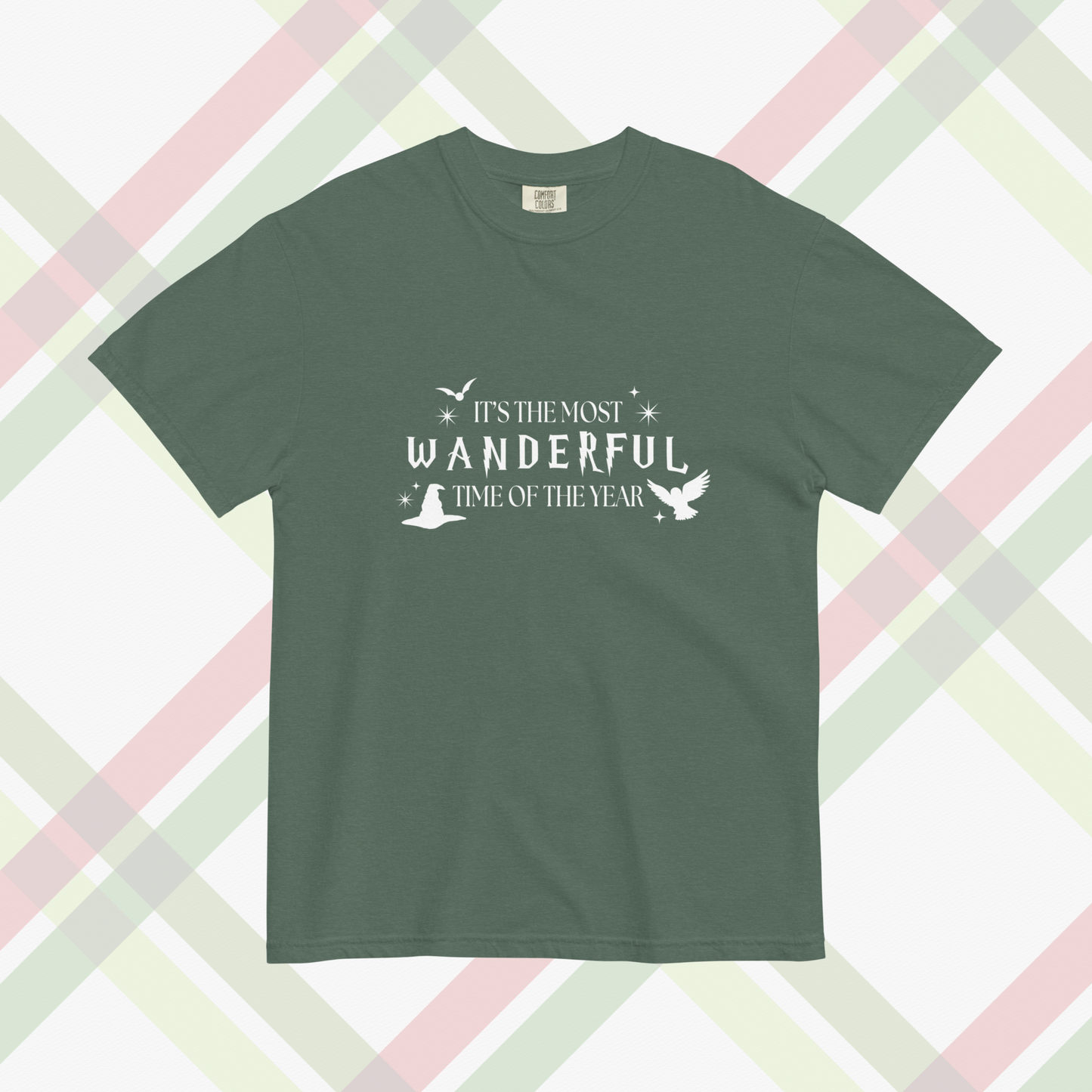 Most Wanderful Time Comfort Colors Tee | Blue Spruce