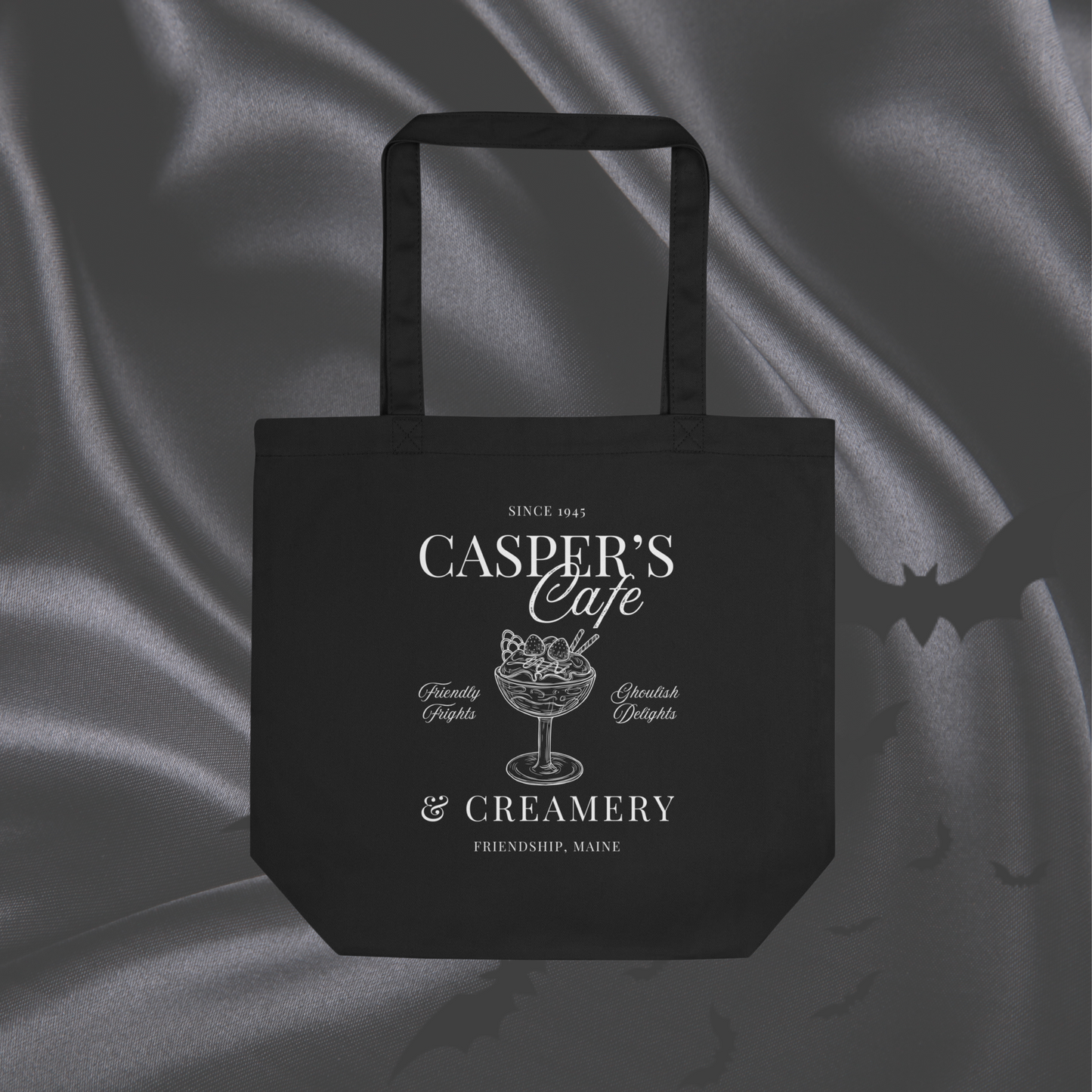 Casper's Cafe Tote Bag | Black