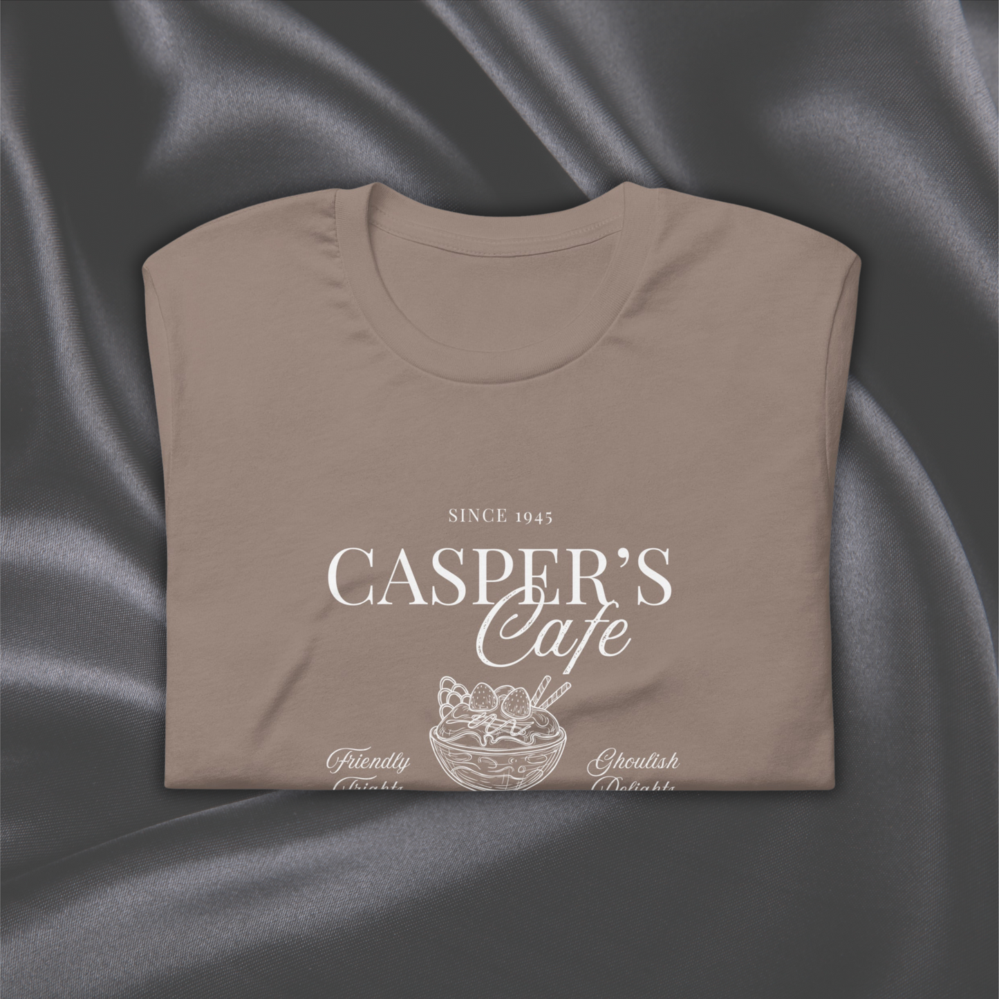 Casper's Cafe Bella + Canvas Tee | Pebble