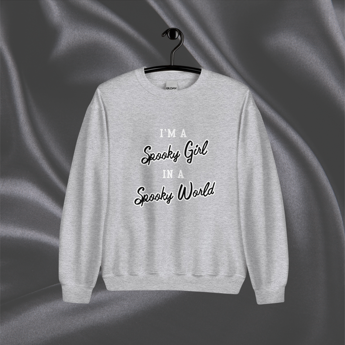 Spooky Girl Crewneck | Sport Gray