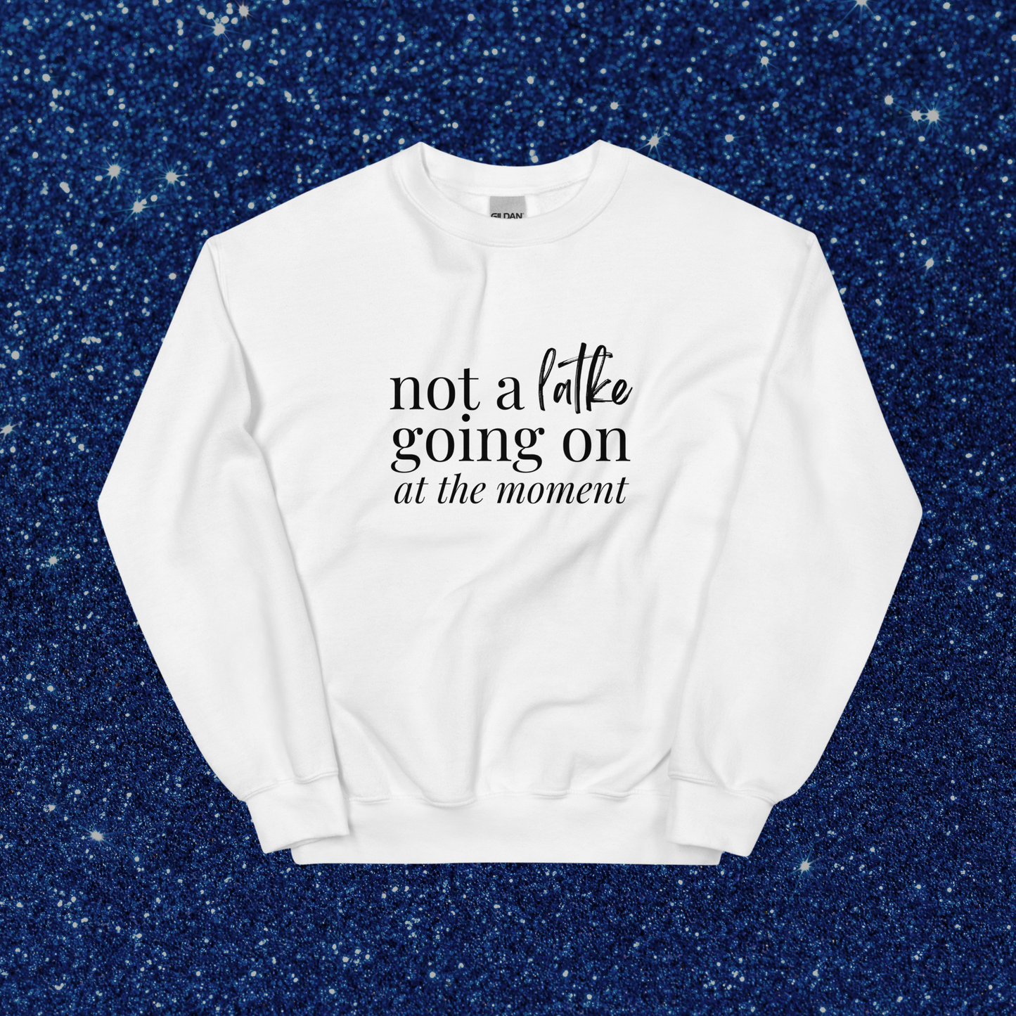 Not a Latke Crewneck | White