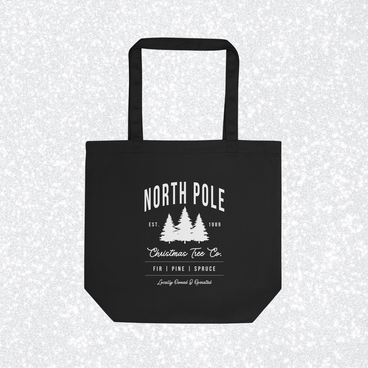 North Pole Christmas Tree Co. Tote | Black