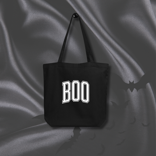 Varsity Boos Organic Tote | Black