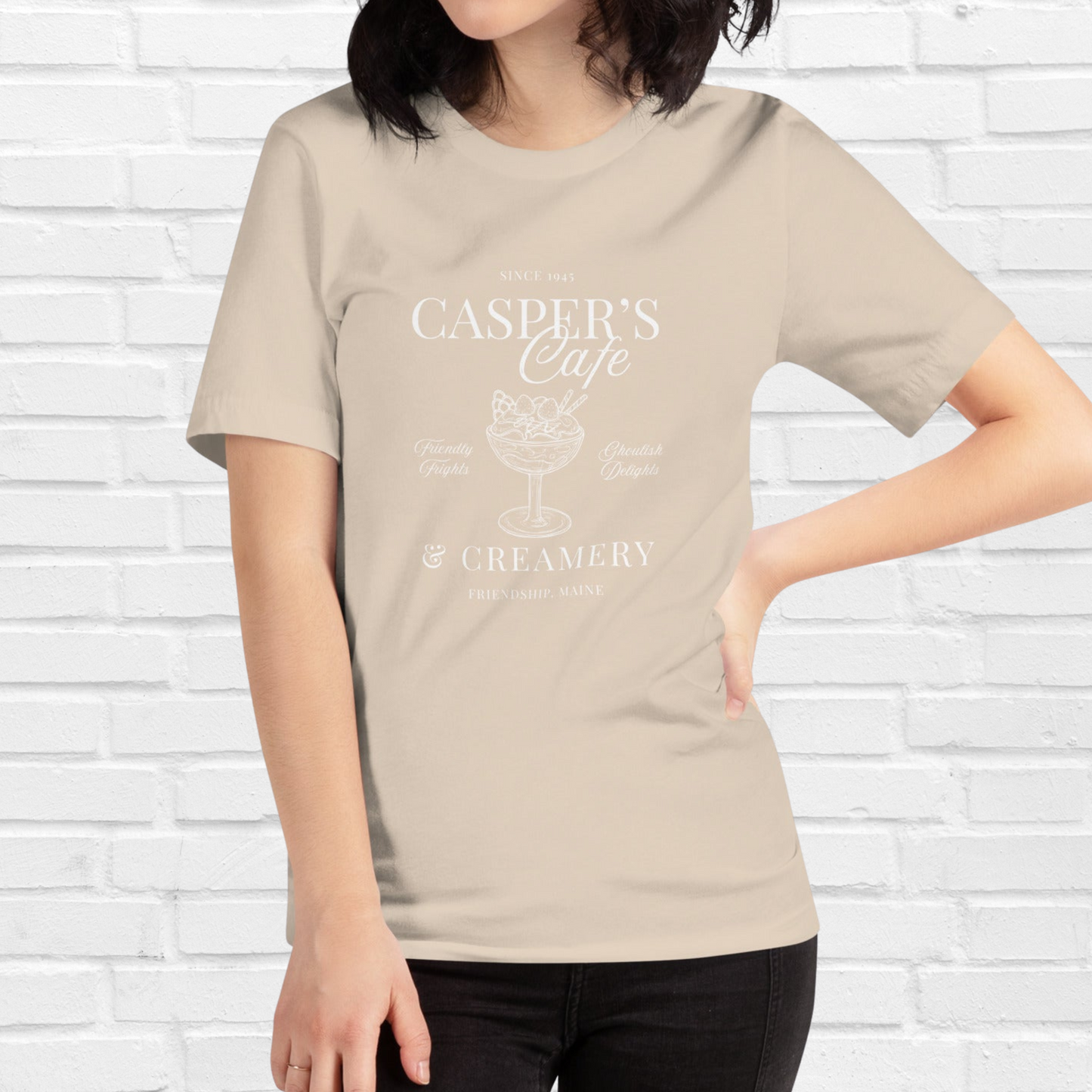 Casper's Cafe Bella + Canvas Tee | Soft Cream