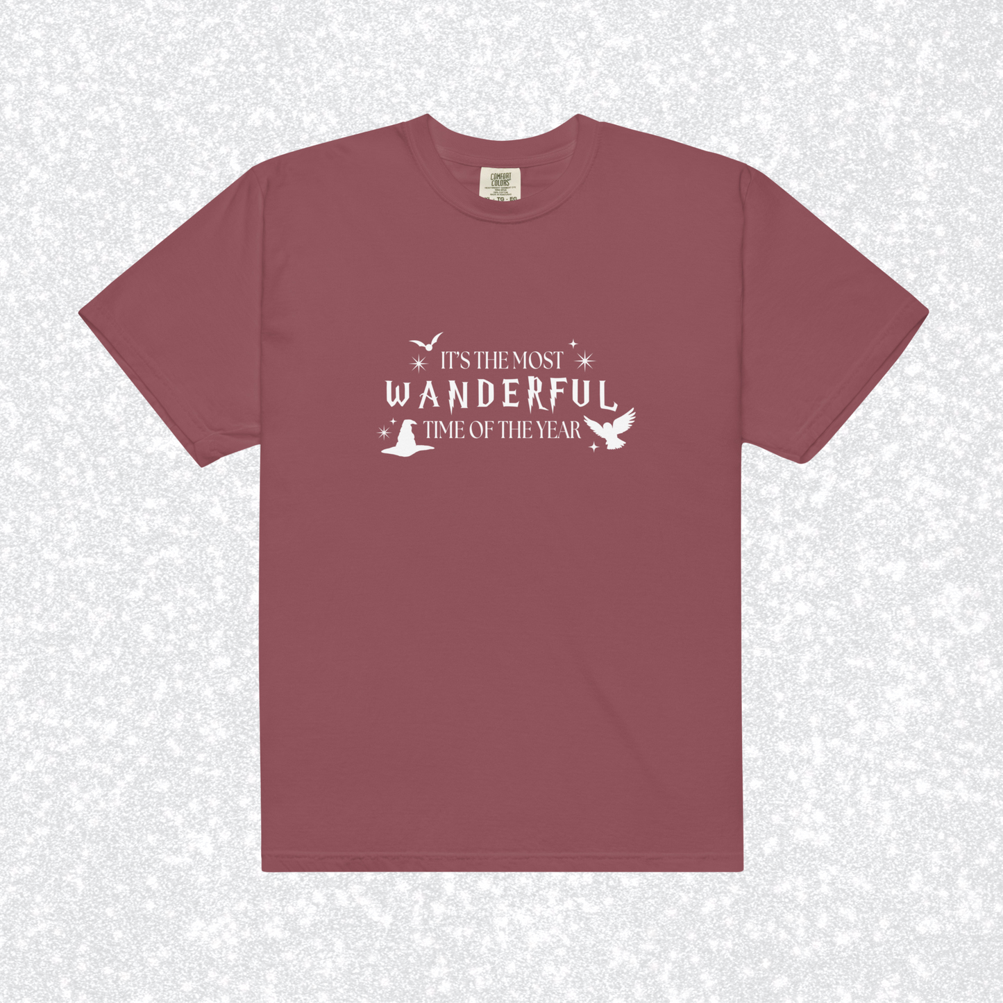 Most Wanderful Time Comfort Colors Tee | Crimson