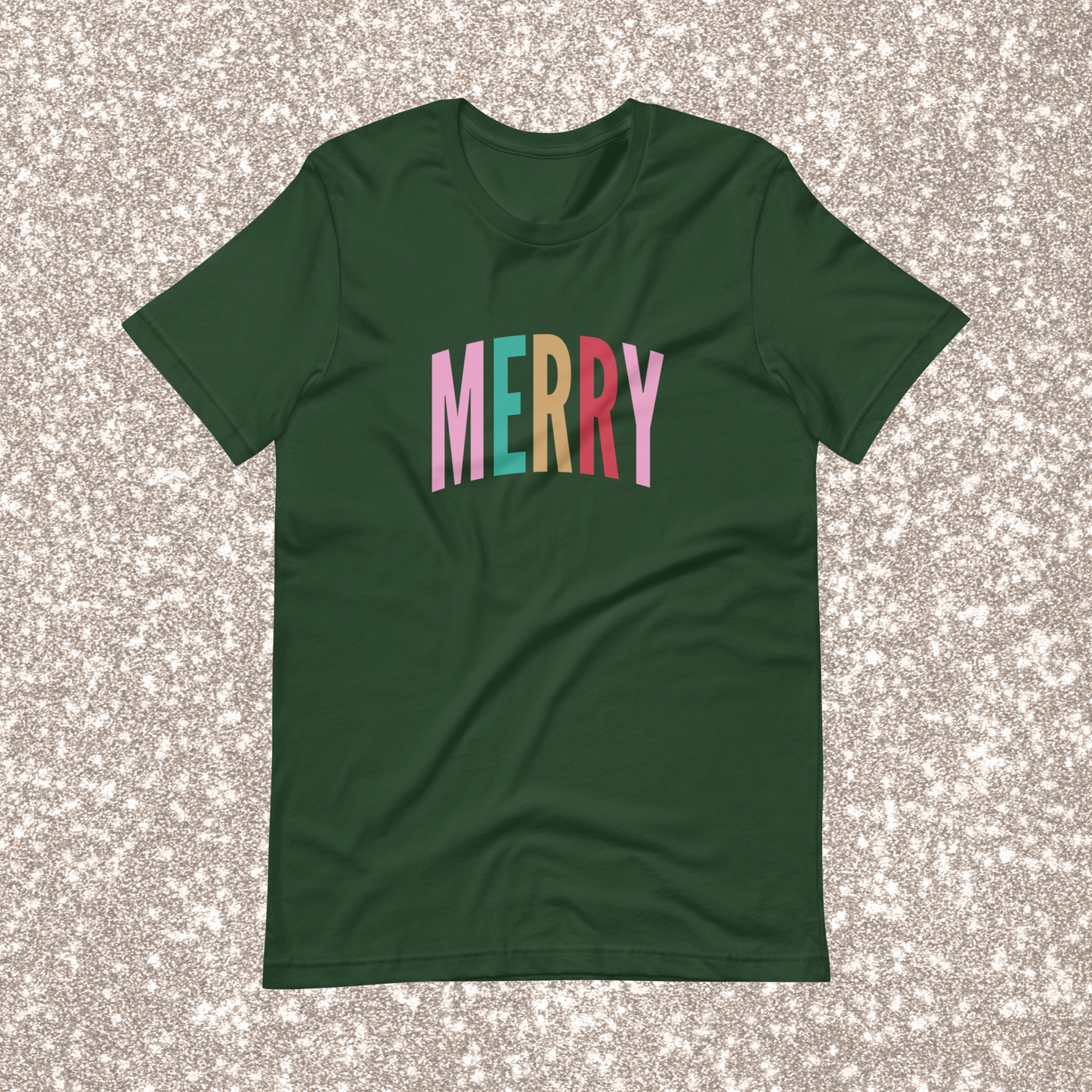 Merry Bella + Canvas Tee | Forest