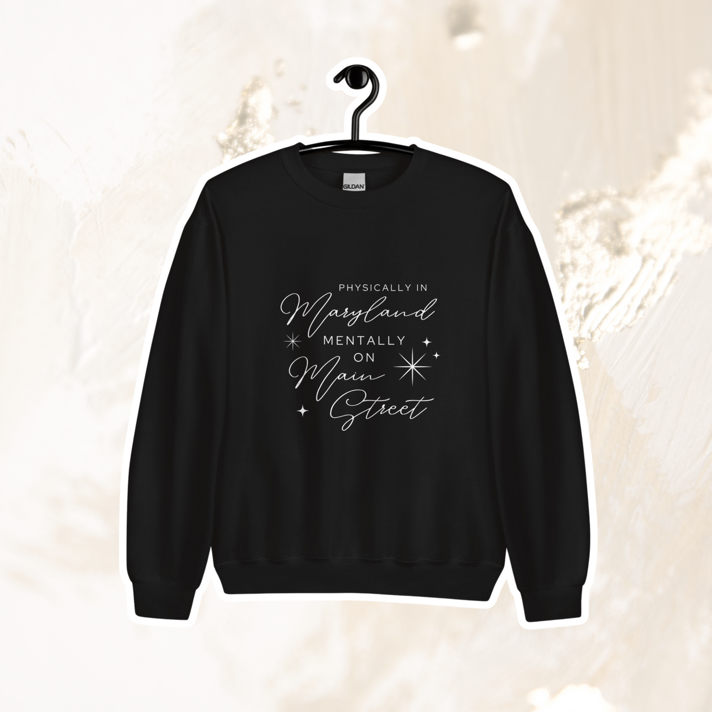 Mentally on Main MD Crewneck | Black