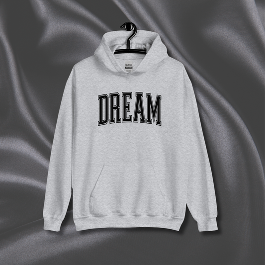 Varsity Dream Hoodie | Gray (Black Print)