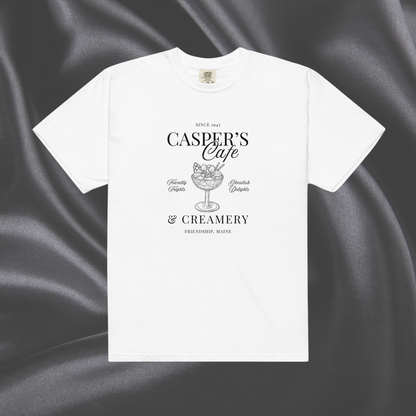 Casper's Cafe Comfort Colors Tee | White