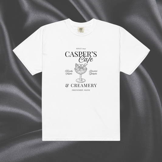 Casper's Cafe Comfort Colors Tee | White