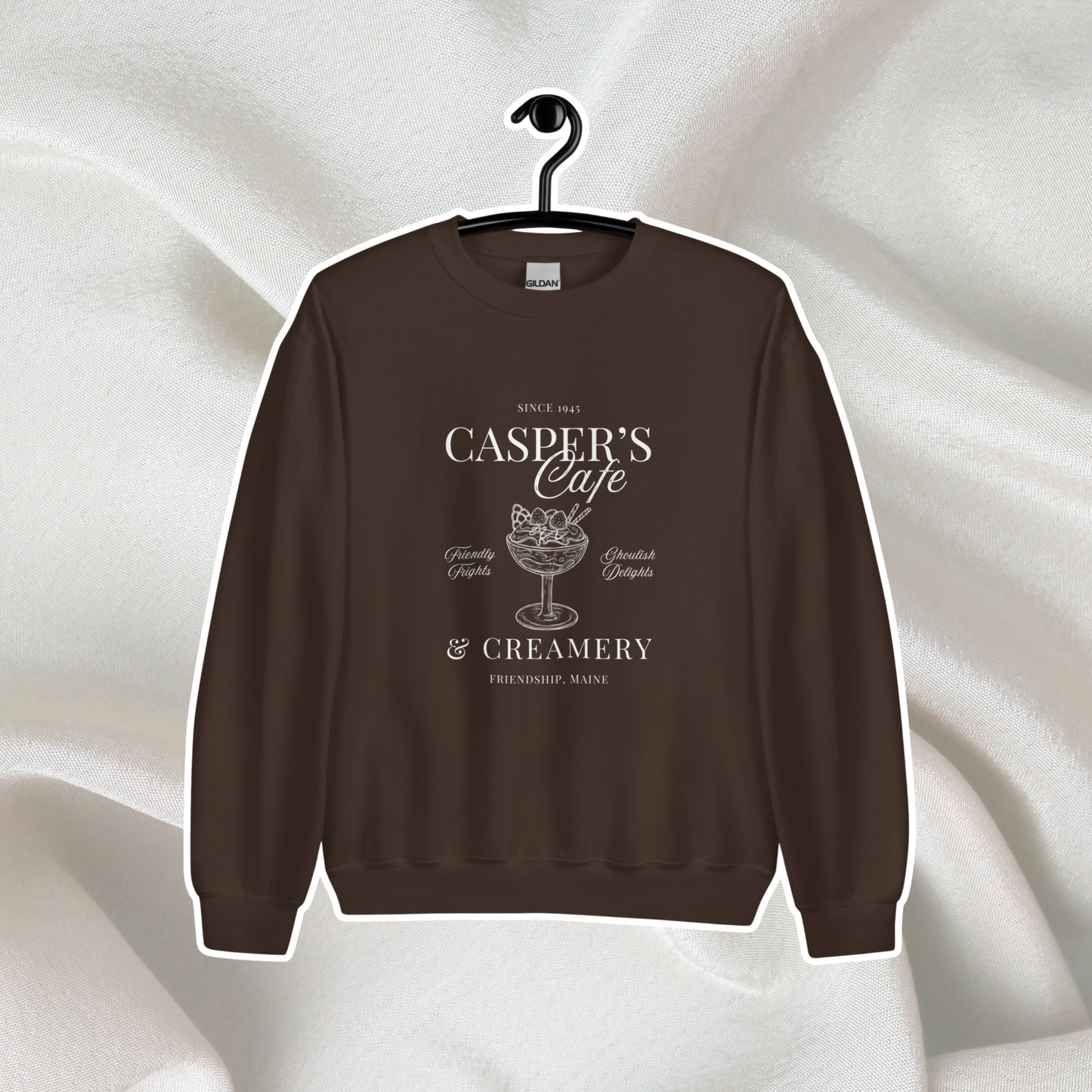 Casper's Cafe Crewneck | Dark Chocolate