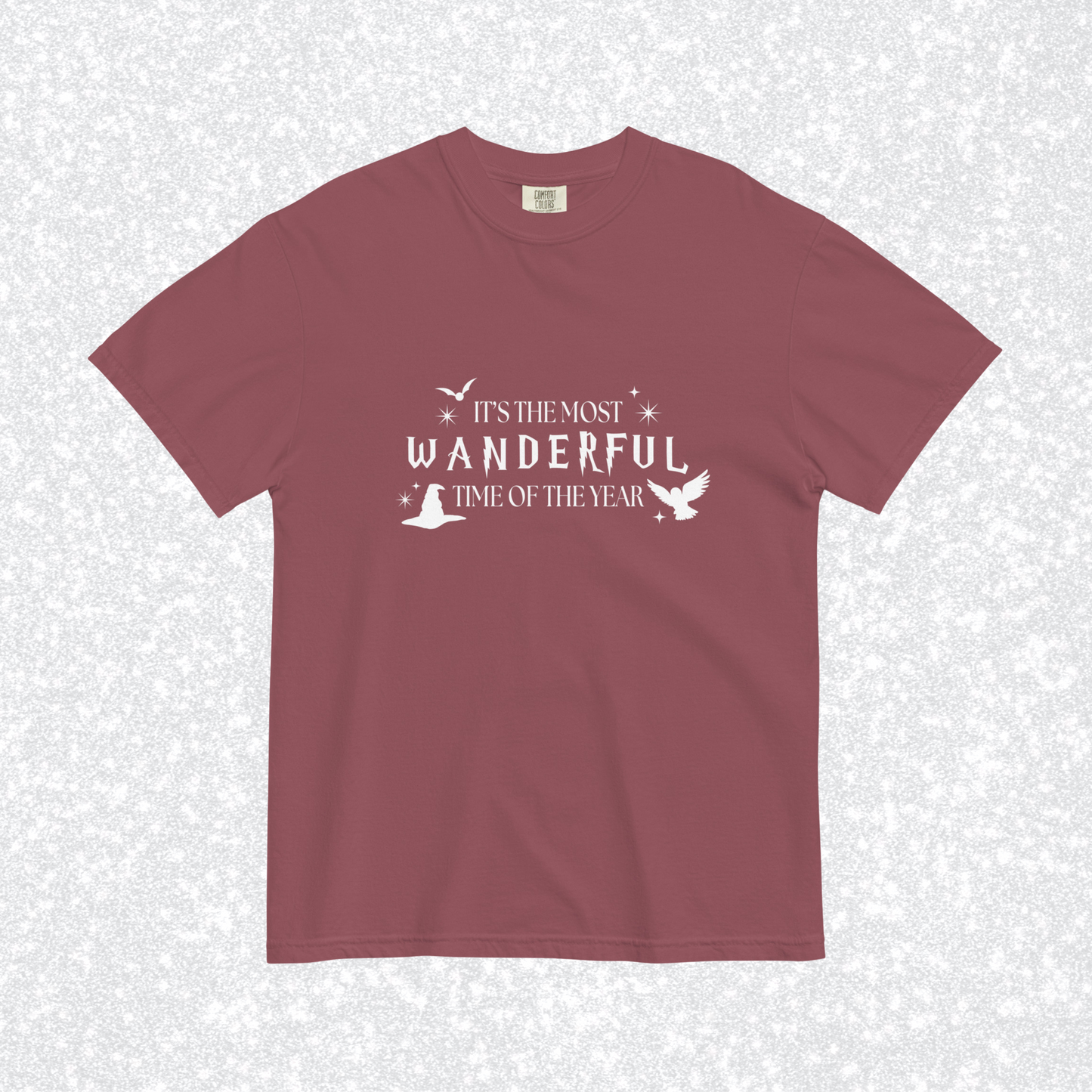 Most Wanderful Time Comfort Colors Tee | Crimson