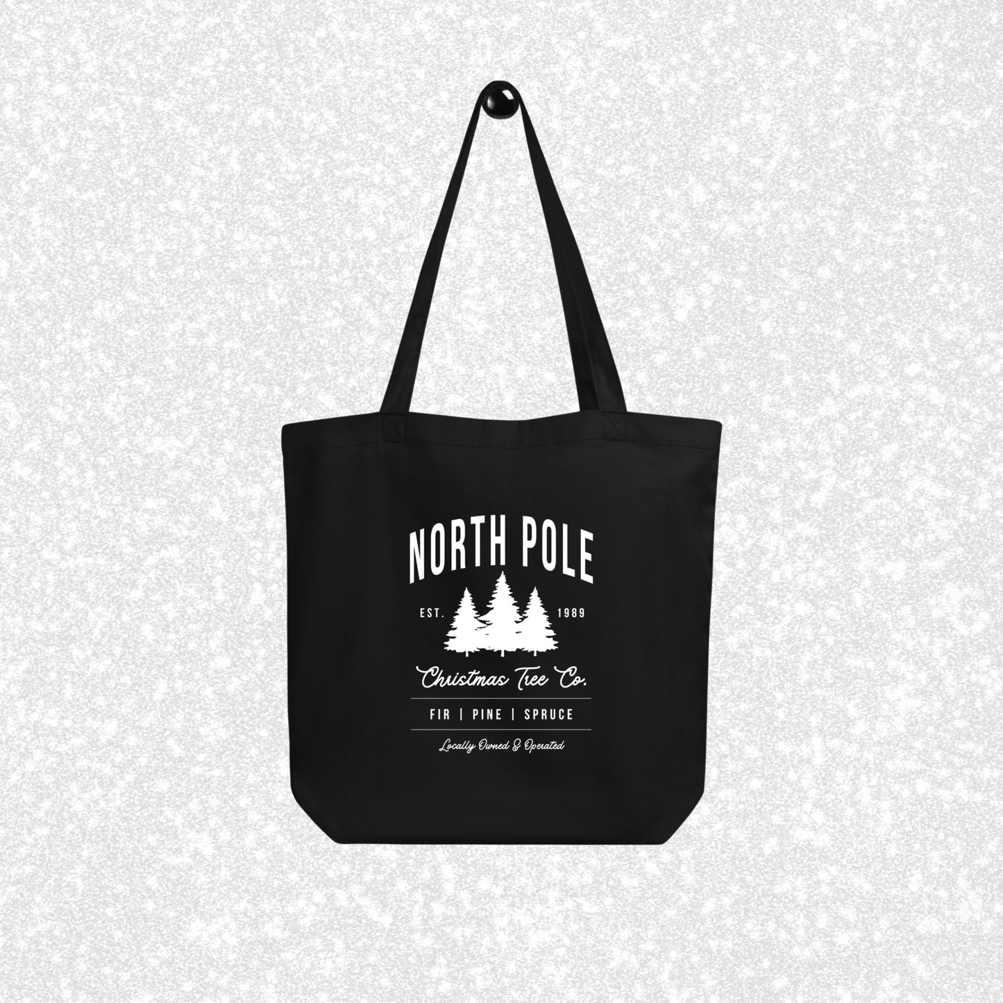 North Pole Christmas Tree Co. Tote | Black