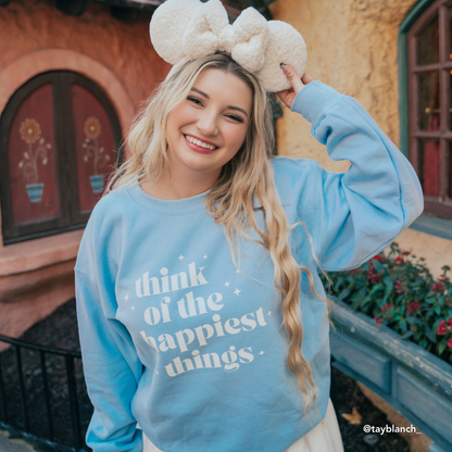 Happiest Things Crewneck | Light Blue