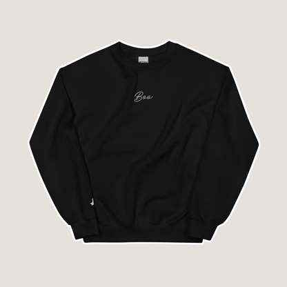 Embroidered Boo Crewneck | Black