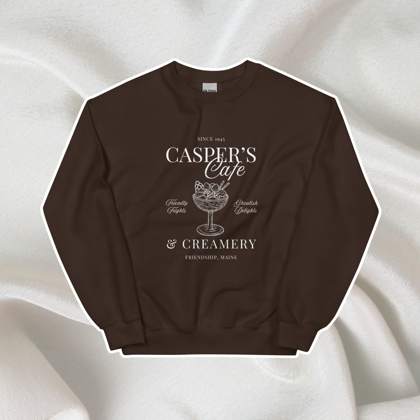 Casper's Cafe Crewneck | Dark Chocolate