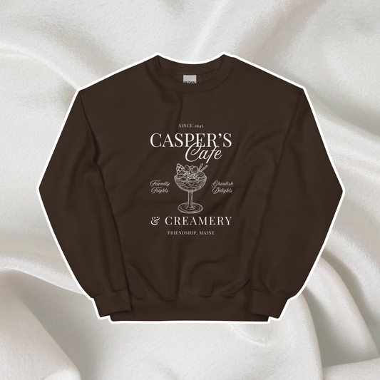 Casper's Cafe Crewneck | Dark Chocolate
