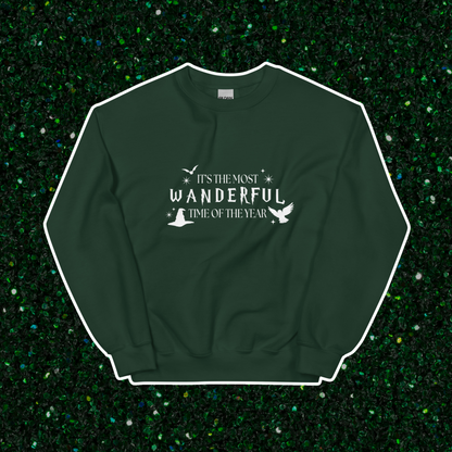 Most Wanderful Time Crewneck | Forest Green
