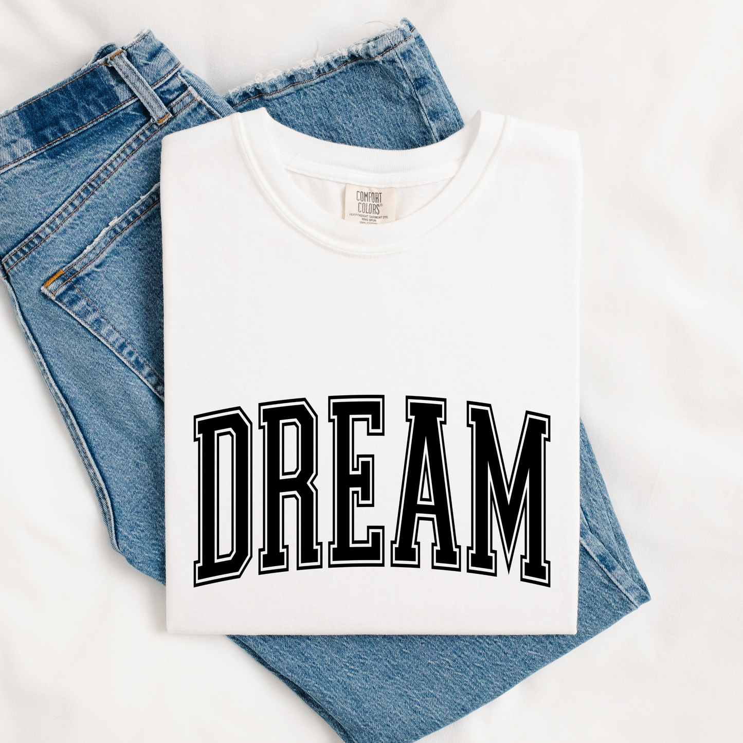 Varsity Dream Comfort Colors Tee | White