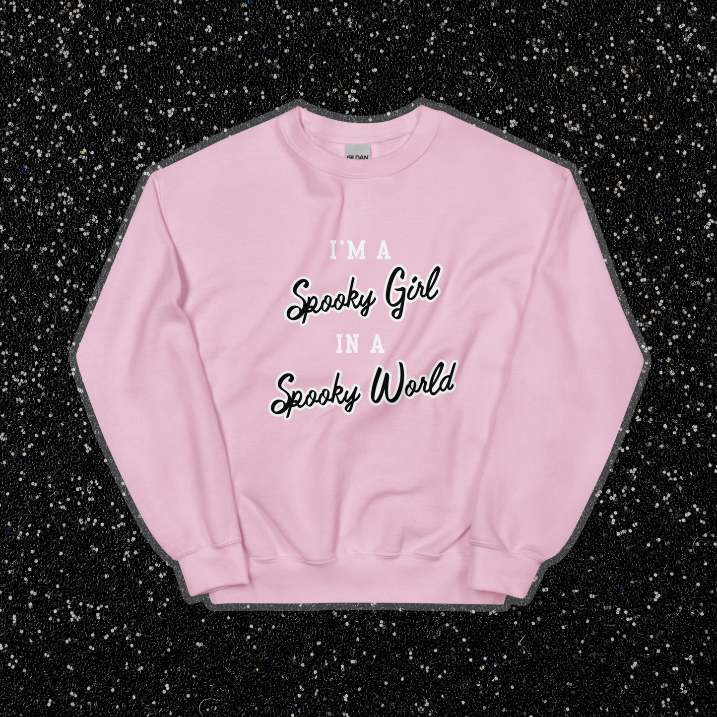 Spooky Girl Crewneck | Light Pink