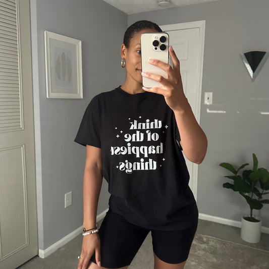 Happiest Things Comfort Colors Tee | Black