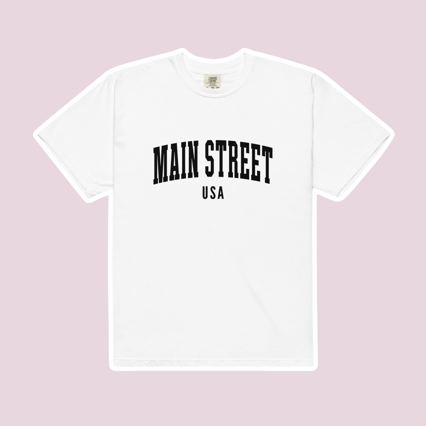 Main Street USA Comfort Colors T-shirt | White